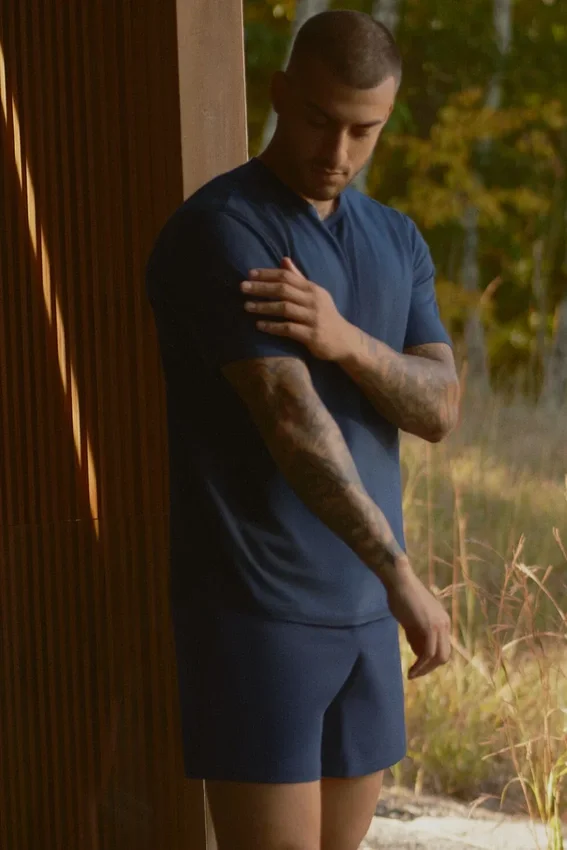 Essential kortärmad Street Tee – Navy