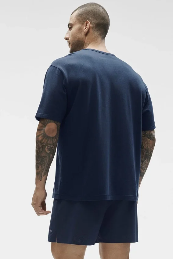 Essential kortärmad Street Tee – Navy