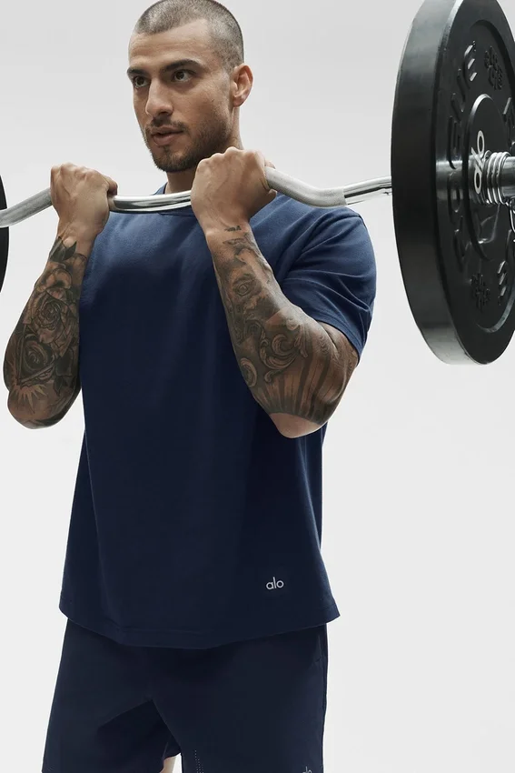 Essential kortärmad Street Tee – Navy