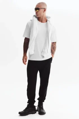 Essential kortärmad Street Tee – White