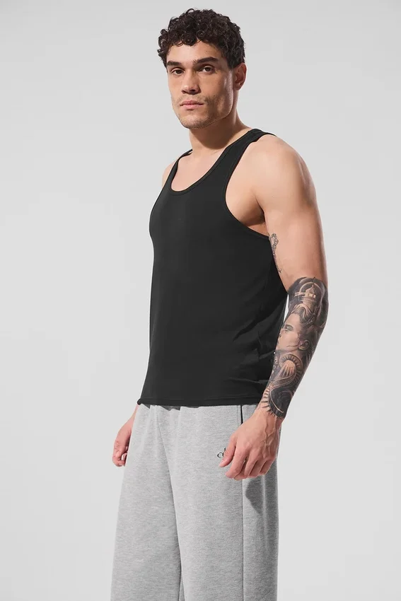 Everyday Modal Rib Linnen - Svart