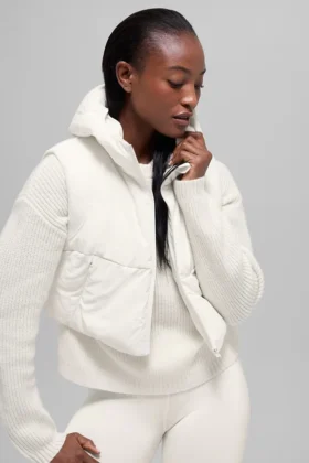 Fast Lane puffer-väst – Ivory