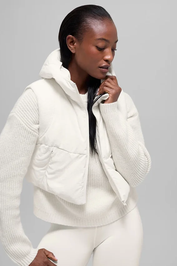 Fast Lane puffer-väst – Ivory