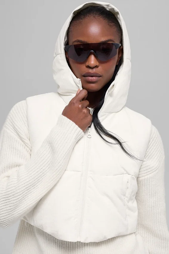 Fast Lane puffer-väst – Ivory