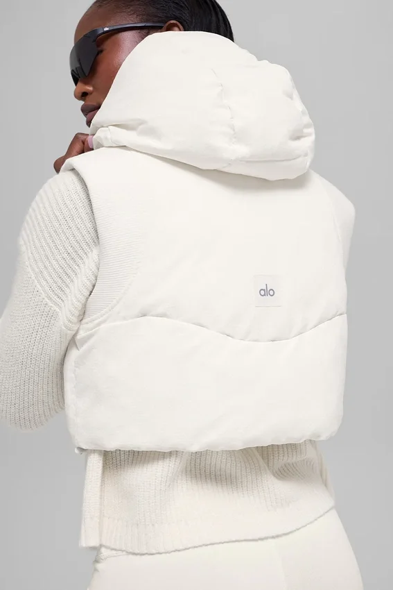 Fast Lane puffer-väst – Ivory