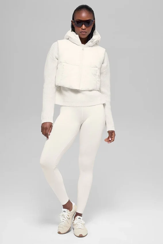 Fast Lane puffer-väst – Ivory