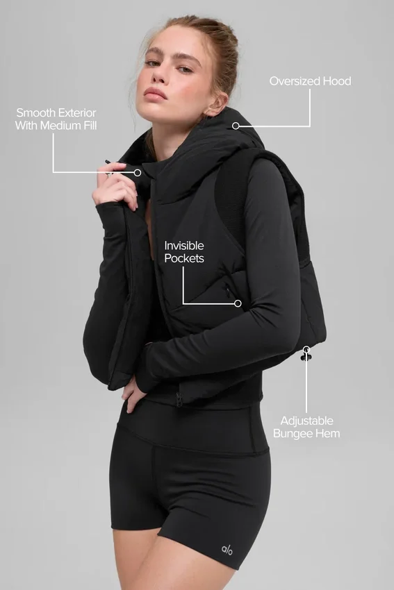 Fast Lane Puffer Väst – Svart