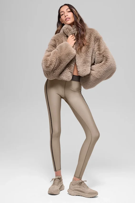 Faux Fur Allure-jacka – Oat