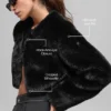 Faux Fur Chic kort jacka – svart