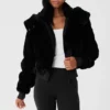Faux Fur Foxy Jacket – Svart