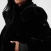 Faux Fur Foxy Jacket – Svart