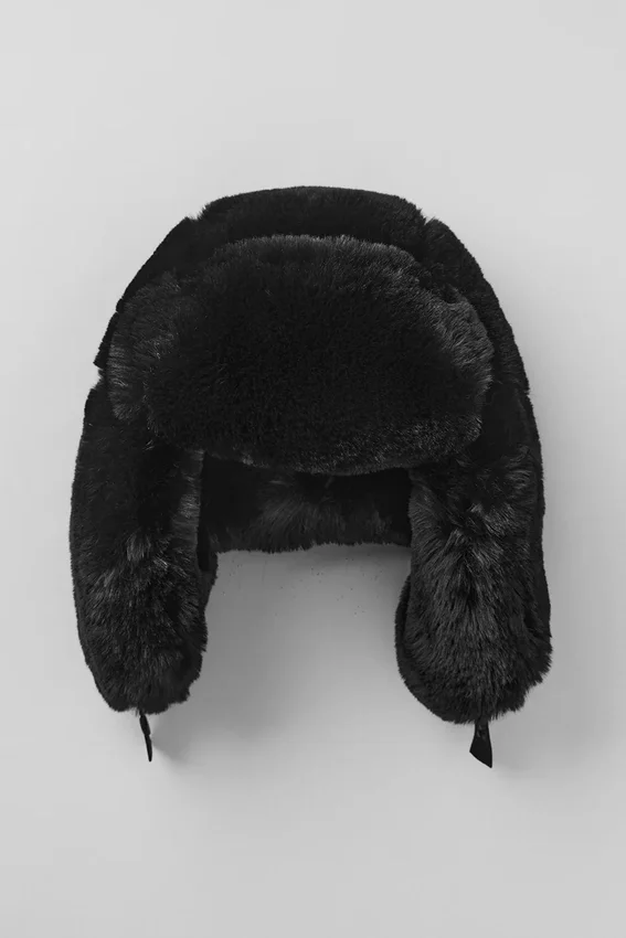 Faux Fur Starstruck Hattar – Black
