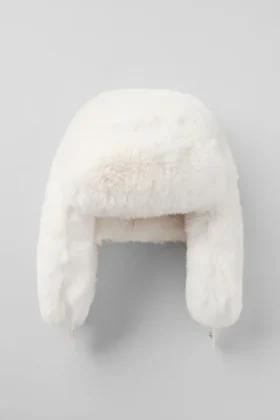 Faux Fur Starstruck Hattar – Ivory