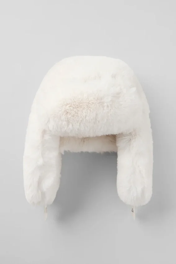 Faux Fur Starstruck Hattar – Ivory