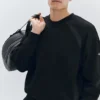 Field Crew Neck Sweatshirt – Svart