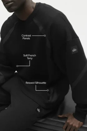 Field Crew Neck Sweatshirt – Svart