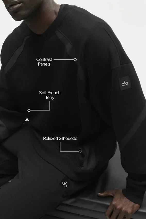 Field Crew Neck Sweatshirt – Svart