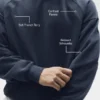 Field-tröja med rund hals – Navy