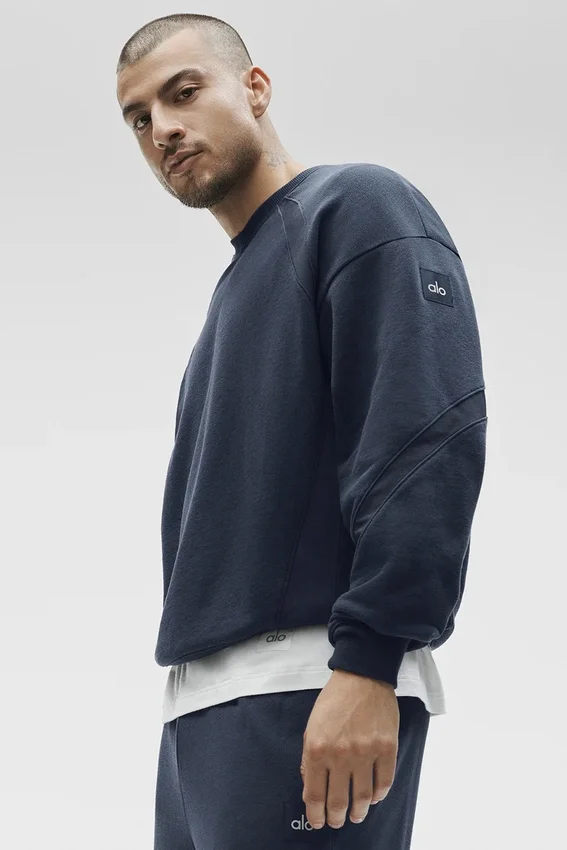 Field-tröja med rund hals – Navy