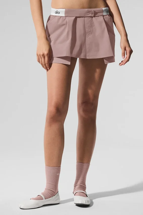 Flip It Mini Skort – Taupe