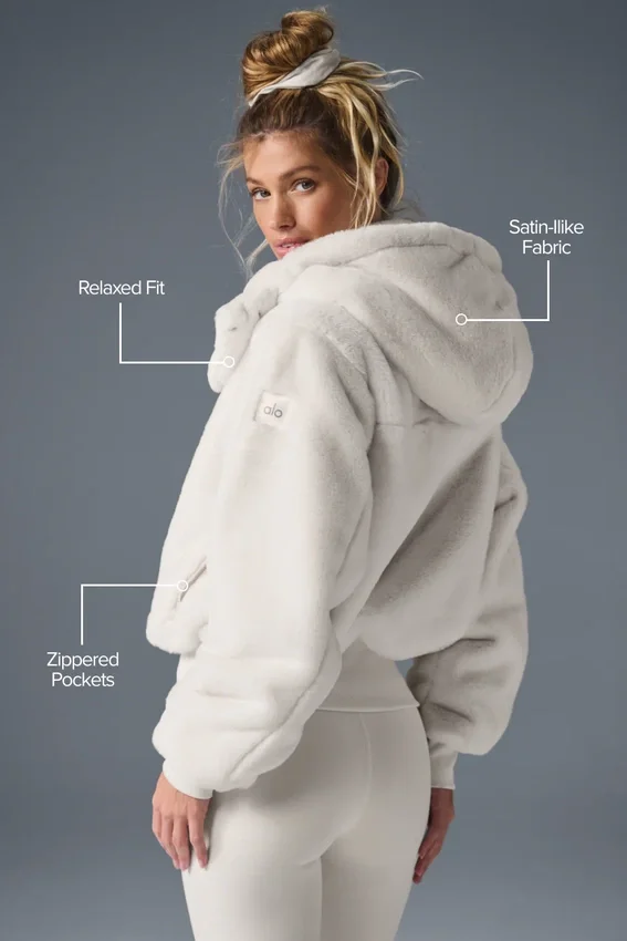 Foxy-jackor i fuskpäls – Ivory