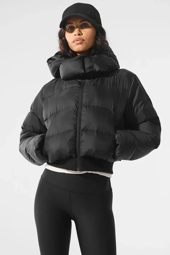 Foxy pufferjacka – svart