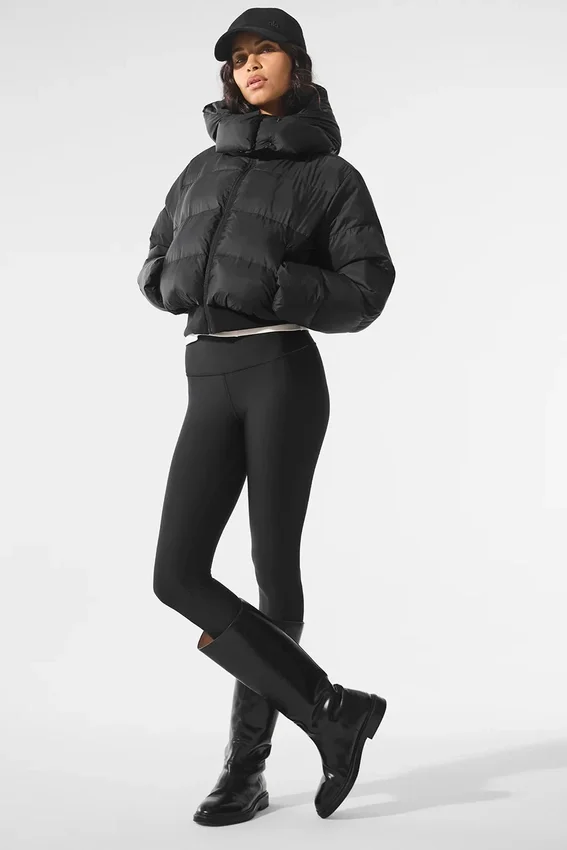 Foxy pufferjacka – svart