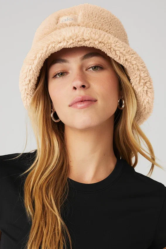 Foxy Sherpa Bucket Hat – kamel