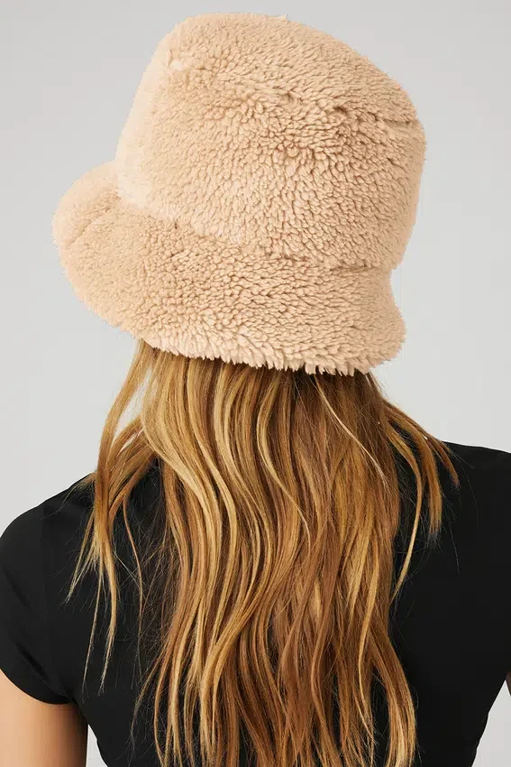 Foxy Sherpa Bucket Hat – kamel