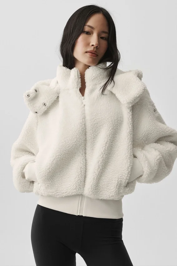 Foxy Sherpa-jacka – Ivory