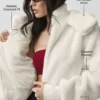 Foxy Sherpa-jacka – Ivory
