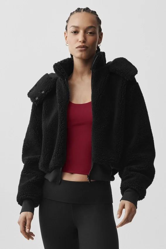 Foxy Sherpa-jacka – svart