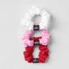 Fresh Mini-hårsnodd 3-pack – Djärvt rött/Sött rosa/Vitt