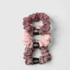 Fresh Mini-hårsnodd 3-pack – svamp/rosa kvarts/rökkvarts