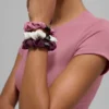 Fresh Mini Scrunchie 3-pack – vinröd/rosa vildros/elfenben