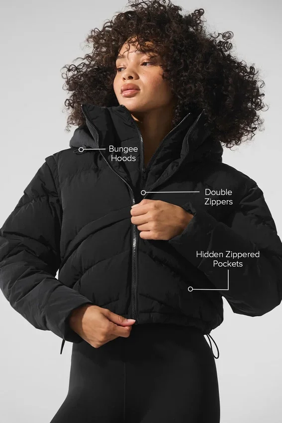 Glacier Puffer – Svart