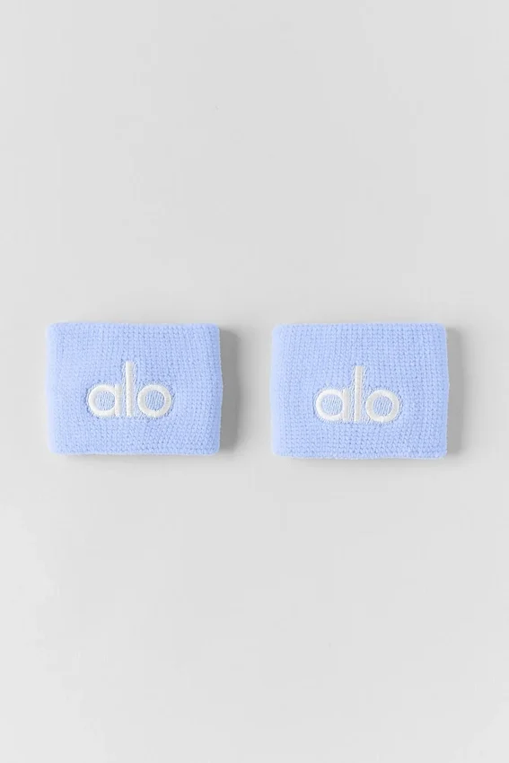 Glow-armband (2-pack) – Ljus Provence-blå/vit