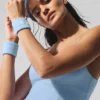 Glow-armband (2-pack) – snäckskalblått/vitt