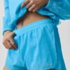 Go Time-shorts med medelhög midja – azurblå