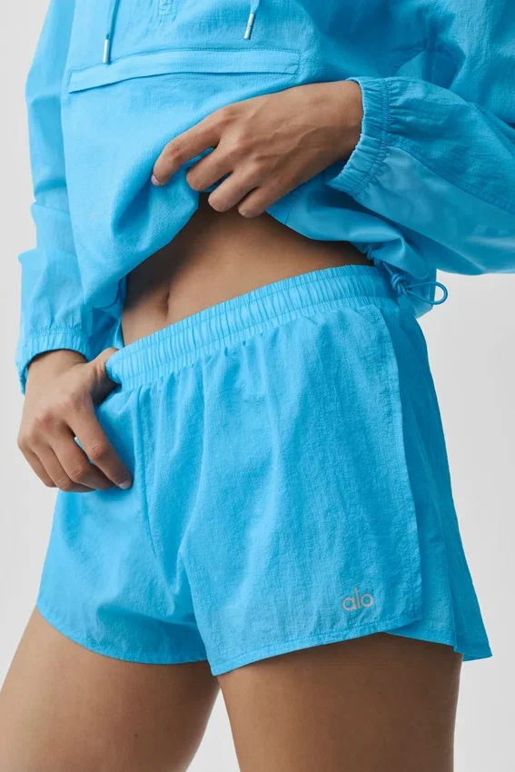 Go Time-shorts med medelhög midja – azurblå