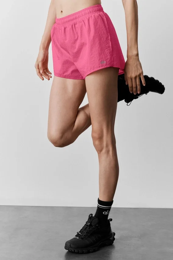 Go Time-shorts med medelhög midja – Paradise Pink