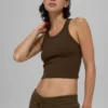 Goddess Ribbed Go-To Tank – Espresso