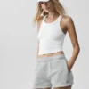 Goddess Ribbed Go-To Tank – White