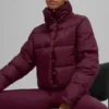 Gold Rush Puffer – vinröd