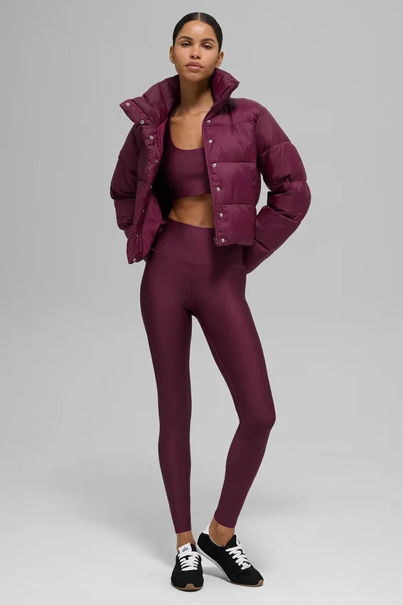 Gold Rush Puffer – vinröd