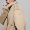 Grand-jackor i imiterat fårskinn – Woodland Tan