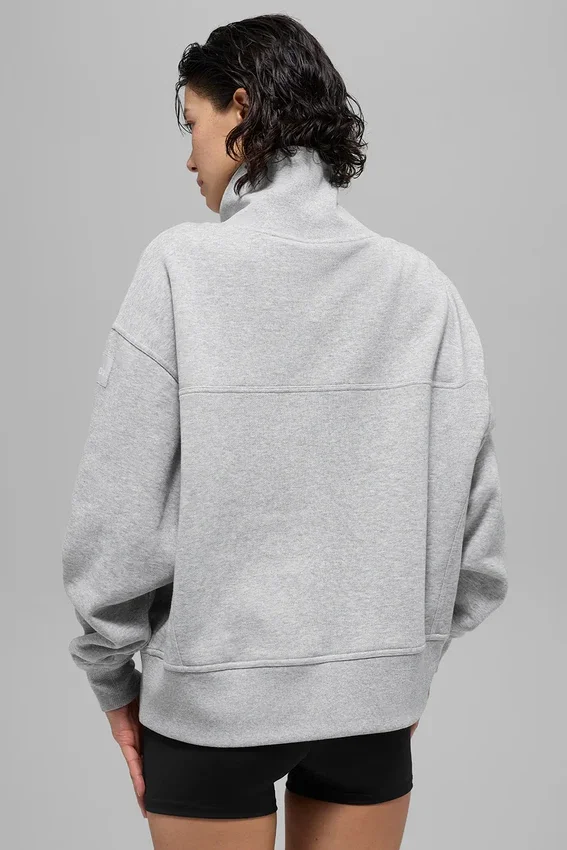 Hazy tröja med hög hals – Athletic Heather Grey