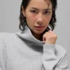 Hazy tröja med hög hals – Athletic Heather Grey
