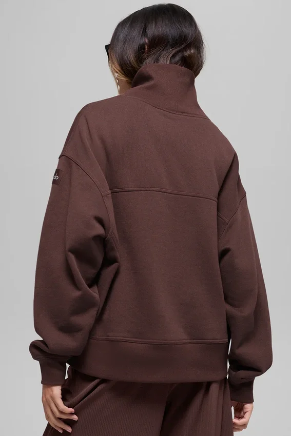Hazy tröja med hög hals – Brownstone