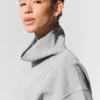 Hazy tröja med hög hals – mörk Athletic Heather Grey